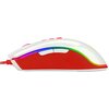 Mysz REDRAGON Cobra M711C RGB Biało-czerwony Dla graczy Tak