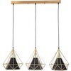 Lampa sufitowa GOLDLUX Hira 3 318565 Czarno-złoty