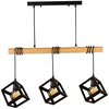 Lampa sufitowa GOLDLUX Sweden Wood 314581 Czarno-brązowy