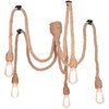 Lampa sufitowa GOLDLUX Pajączek Rope 312921 Czarno-beżowy