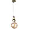 Lampa sufitowa GOLDLUX Nola 308962 Czarno-złoty Maksymalna moc żarówki [W] 20
