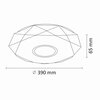 Plafon sufitowy GOLDLUX Diamond 40 313492 + pilot Materiał wykonania Metal
