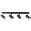 Lampa sufitowa GOLDLUX Nicea 4 323446 Czarno-złoty