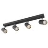 Lampa sufitowa GOLDLUX Nicea 4 323446 Czarno-złoty Zasilanie Sieciowe