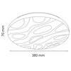 Plafon sufitowy GOLDLUX Cloud 40 321923 Ilość źródeł światła 1