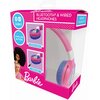 Słuchawki nauszne LEXIBOOK Barbie HPBT010BB Różowo-niebieski Typ słuchawek Nauszne