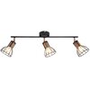 Lampa sufitowa GOLDLUX Sofia-3 310958 Czarno-miedziany Zasilanie Sieciowe