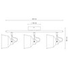 Lampa sufitowa GOLDLUX Niko-3 311832 Czarny Zasilanie Sieciowe