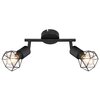 Lampa sufitowa GLOBO XARA I 54802S-2 Czarny Zasilanie Sieciowe
