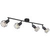 Lampa sufitowa GLOBO XARA I 54802S-4 Czarny Maksymalna moc żarówki [W] 4 x 40