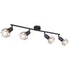 Lampa sufitowa GLOBO XARA I 54802S-4 Czarny Źródło światła w komplecie Nie