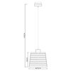 Lampa sufitowa GLOBO Ablona 15451H Czarny Maksymalna moc żarówki [W] 60