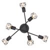 Lampa sufitowa GLOBO XARA I 54802S-6 Czarny