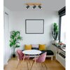 Lampa sufitowa GLOBO Robby 57911-3G Grafitowo-brązowy Pomieszczenie Do salonu