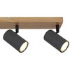 Lampa sufitowa GLOBO Robby 57911-4G Grafitowo-brązowy Źródło światła w komplecie Nie