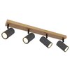 Lampa sufitowa GLOBO Robby 57911-4G Grafitowo-brązowy