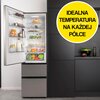 Lodówka HISENSE RM469N4ACE 3D No Frost 200cm Stalowo-szara SmartFresh Licowane drzwi Bezszronowa (No Frost) Pełny No Frost