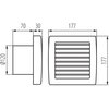 Wentylator kanałowy KANLUX Twister WKK-AOL120B Długość [mm] 177