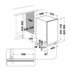 Zmywarka WHIRLPOOL W SIO 3T223 PCE X Programy zmywania Samoczyszczenie 65C