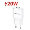 Ładowarka sieciowa FOREVER QC TC-01-20AC 20W Biały