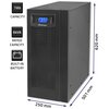 Zasilacz UPS QOLTEC 53982 6000VA 4800W Moc pozorna [VA] 6000