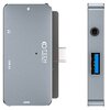 Stacja dokująca TECH-PROTECT V6-HUB 4w1 USB Typu C, Pasywna Szary Dodatkowe informacje Wykończenie z aluminium i ABS