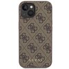 Etui GUESS 4G Metal Gold Logo do Apple iPhone 15 Brązowy Model telefonu iPhone 15