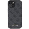 Etui GUESS 4G Metal Gold Logo do Apple iPhone 15 Plus Szary Model telefonu iPhone 15 Plus