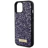 Etui GUESS Rhinestone Metal Logo do Apple iPhone 15 Fioletowy Typ Etui nakładka