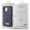 Etui GUESS Rhinestone Metal Logo do Apple iPhone 15 Fioletowy Marka telefonu Apple