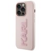 Etui KARL LAGERFELD 3D Rubber Glitter Logo do Apple iPhone 15 Pro Różowy Seria telefonu iPhone
