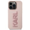 Etui KARL LAGERFELD 3D Rubber Glitter Logo do Apple iPhone 15 Pro Różowy Model telefonu iPhone 15 Pro