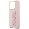 Etui KARL LAGERFELD 3D Rubber Glitter Logo do Apple iPhone 15 Pro Różowy Typ Etui nakładka