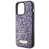 Etui GUESS Rhinestone Metal Logo do Apple iPhone 15 Pro Max Fioletowy Typ Etui nakładka