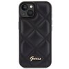 Etui GUESS Quilted Metal Logo do Apple iPhone 15 Czarny Model telefonu iPhone 15