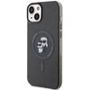 Etui KARL LAGERFELD Glitter MagSafe do Apple iPhone 15 Plus Czarny Seria telefonu iPhone