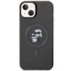 Etui KARL LAGERFELD Glitter MagSafe do Apple iPhone 15 Plus Czarny Model telefonu iPhone 15 Plus