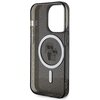 Etui KARL LAGERFELD Karl&Choupette Glitter MagSafe do Apple iPhone 15 Pro Czarny Gwarancja 12 miesięcy