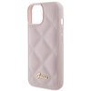 Etui GUESS Quilted Metal Logo do Apple iPhone 15 Różowy Typ Etui nakładka