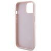 Etui GUESS Quilted Metal Logo do Apple iPhone 15 Różowy Gwarancja 24 miesiące