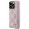 Etui GUESS Quilted Metal Logo do Apple iPhone 15 Pro Różowy Seria telefonu iPhone