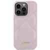 Etui GUESS Quilted Metal Logo do Apple iPhone 15 Pro Różowy Model telefonu iPhone 15 Pro
