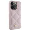 Etui GUESS Quilted Metal Logo do Apple iPhone 15 Pro Różowy Kompatybilność Apple iPhone 15 Pro