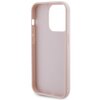 Etui GUESS Quilted Metal Logo do Apple iPhone 15 Pro Różowy Gwarancja 24 miesiące