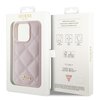 Etui GUESS Quilted Metal Logo do Apple iPhone 15 Pro Różowy Marka telefonu Apple