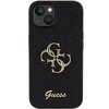 Etui GUESS Glitter Script Big 4G do Apple iPhone 15 Czarny Model telefonu iPhone 15