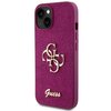 Etui GUESS Glitter Script Big 4G do Apple iPhone 15 Fioletowy Seria telefonu iPhone