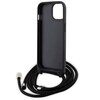 Etui KARL LAGERFELD Crossbody Saffiano Metal Pin do Apple iPhone 14 Plus/15 Plus Czarny Typ Etui nakładka