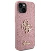 Etui GUESS Glitter Script Big 4G do Apple iPhone 15 Różowy Kompatybilność Apple iPhone 15