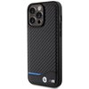 Etui BMW Leather Carbon do Apple iPhone 15 Pro Max Czarny Seria telefonu iPhone